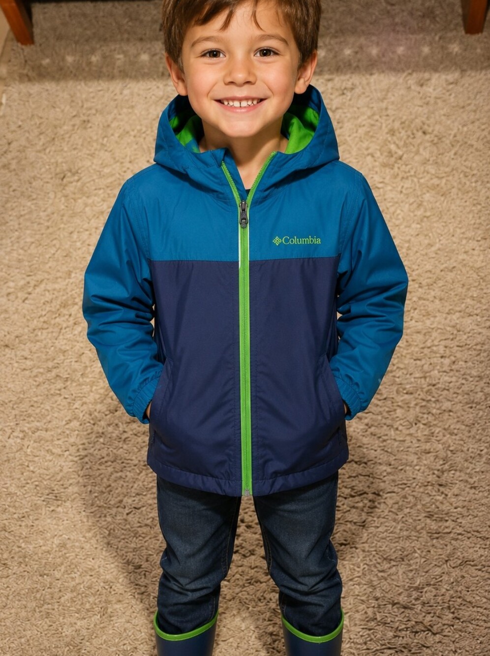 Columbia Kids Rain Zilla Jacket Size Small